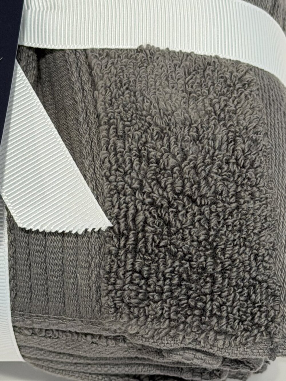 Brooks Brothers Washcloths Set of 4 Charcoal Gray Zero Twist Solucell 13x13" NWT - Picture 10 of 12